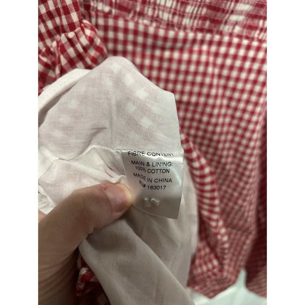 princess polly Toulouse Red Gingham Sleeveless Minidress Sz 6 Americana Bbq - Picture 11 of 11